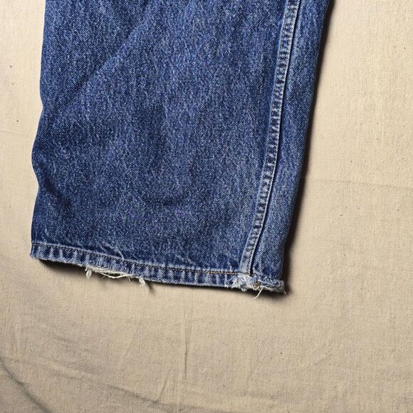 VINTAGE Anchor Blue Baggy Men Jeans 40x30 Blue Denim Skateboard Street Wear‎ Y2K - Picture 14 of 16